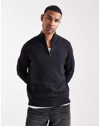 Brave Soul - Knit Quarter Zip Jumper - Lyst