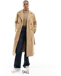 Vero Moda - Double Breasted Longline Trench Coat With Quilted Liner - Lyst