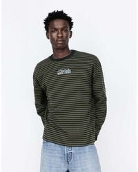 Pull&Bear - Striped T-Shirt With Text - Lyst