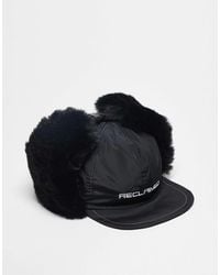 Reclaimed (vintage) - Unisex Nylon Cap With Faux Fur - Lyst