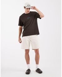 SELECTED - Baggy Denim Short - Lyst