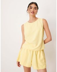 ASOS - Open Tie Back Shell Top Co-ord - Lyst