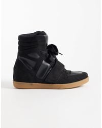 ASOS - Damson Concealed Wedge Trainers - Lyst