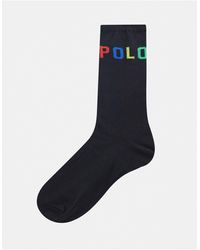 Polo Ralph Lauren – Socken mit Logo - Schwarz