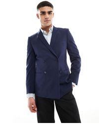 ASOS - Skinny Double Breasted Suit Jacket - Lyst