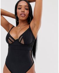 ASOS Coppe grandi - Costume da bagno nero