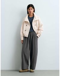 Oysho - 13% Wool Balloon Trousers - Lyst