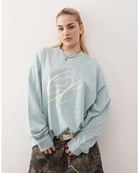 Collusion - Long Sleeve Oversized T-shirt With Front Logo - Lyst