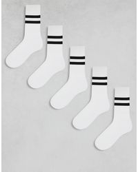 ASOS - 5 Pack Sport Socks - Lyst