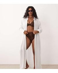 esmé studios - Esmee Curve Maxi Beach Shirt Summer Dress - Lyst