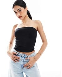 Bershka - Polyamide Bandeau Top - Lyst