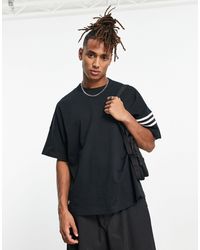 adidas Originals - Neuclassics 3 Stripe T-shirt - Lyst