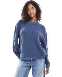 ONLY - Round Neck Rib Knitted Jumper - Lyst