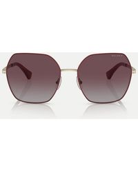 Ralph - Ra4138 Square Polarised Sunglasses With Lens - Lyst