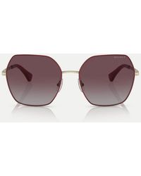 Ralph - Ra4138 Square Polarised Sunglasses With Lens - Lyst