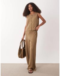 Jdy - Textured Tailored Trousers Co-ord - Lyst