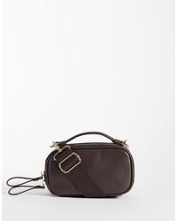 ASOS - Camera Bag A Tracolla Color Cioccolato - Lyst