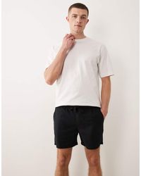 ASOS - Slim Linen Blend Shorts - Lyst