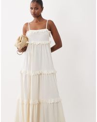 asos lace pinafore pleated midi dress Valar Lace Up Midi Pinafore Dress | Disturbia