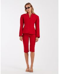 ASOS - Tailo Button Detail Capri Pants - Lyst