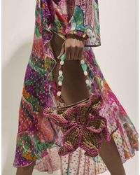 River Island - Raffia Flower Bag - Lyst