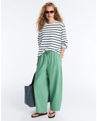 Oysho - Cotton Blend Balloon Trousers - Lyst
