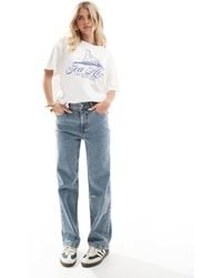 Miss Selfridge - Heart Pocket Straight Leg Jean - Lyst