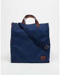 Levi's - Heritage Leather Trim Denim Tote - Lyst