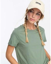 Vero Moda - T-Shirt With Fold Up - Lyst