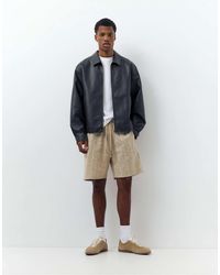 Pull&Bear - – leinenmix-shorts - Lyst