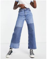 Monki Denim Yoko - Jeans Met Wijde Pijpen Van Biologisch Katoen in het  Groen | Lyst NL