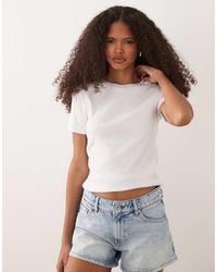 JJ Rebel - Ribbed Short Sleeved T-shirt - Lyst