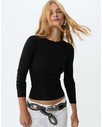 Stradivarius - Basic T-Shirt Met Lange Mouwen - Lyst