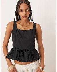 Abercrombie & Fitch - Bubble Hem Top - Lyst