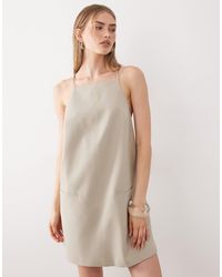 ASOS - Low Back Tailored Mini Dress - Lyst