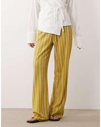 Wednesday's Girl - Jersey Tie Waist Wide Leg Pants - Lyst