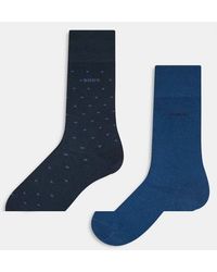 BOSS - Boss Bodywear 2-pack Logo Crew Bamboo Socks - Lyst