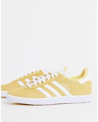 adidas Originals Gazelle Sneakers In Mosterdgeel in het Geel - Lyst