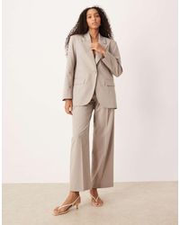 ASOS - Wide Leg Trousers With Pleat Detail Co-ord - Lyst