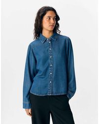 Object - Denim Overhemd - Lyst