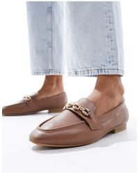ASOS - Macaroon Chain Loafers - Lyst