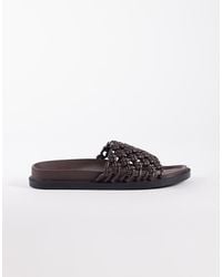 SEQWL - Woven Flat Sandals - Lyst