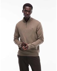 AllSaints - Kilburn Quarter-zip Jumper - Lyst