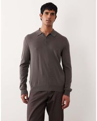 Mango - 100% Wool Knitted Polo Top - Lyst