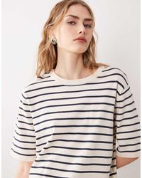 Vila - Short Sleeve Knitted T-shirt - Lyst