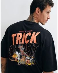 ASOS - Disney Halloween Oversized T-shirt With Mickey And Friends - Lyst