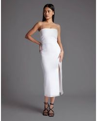 Vesper - Cami Strap Midaxi Dress With Thigh Split - Lyst