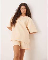 ASOS - Co-ord Interlock Split Side T-shirt - Lyst