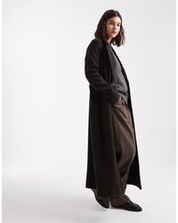 Vero Moda - Belted Formal Maxi Coat - Lyst