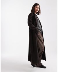 Vero Moda - Nette Maxi Jas Met Ceintuur - Lyst